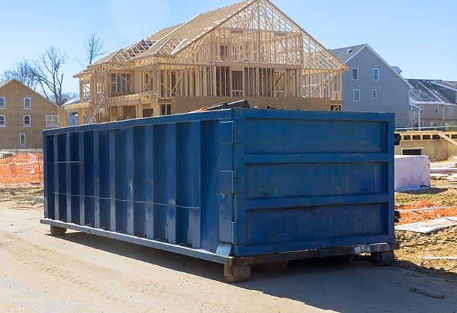 outdoor dumpster for residential trash disposal