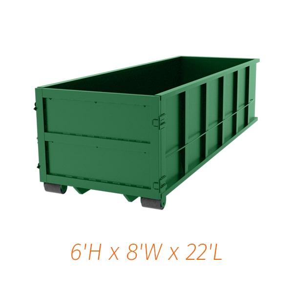 generally, we are able to deliver a thirty-yard dumpster within 24-48 hours